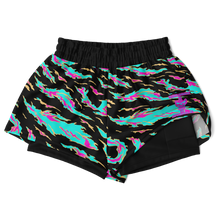 Load image into Gallery viewer, Womens Athletic Technical Shorts - Miami Tiger Stripe
