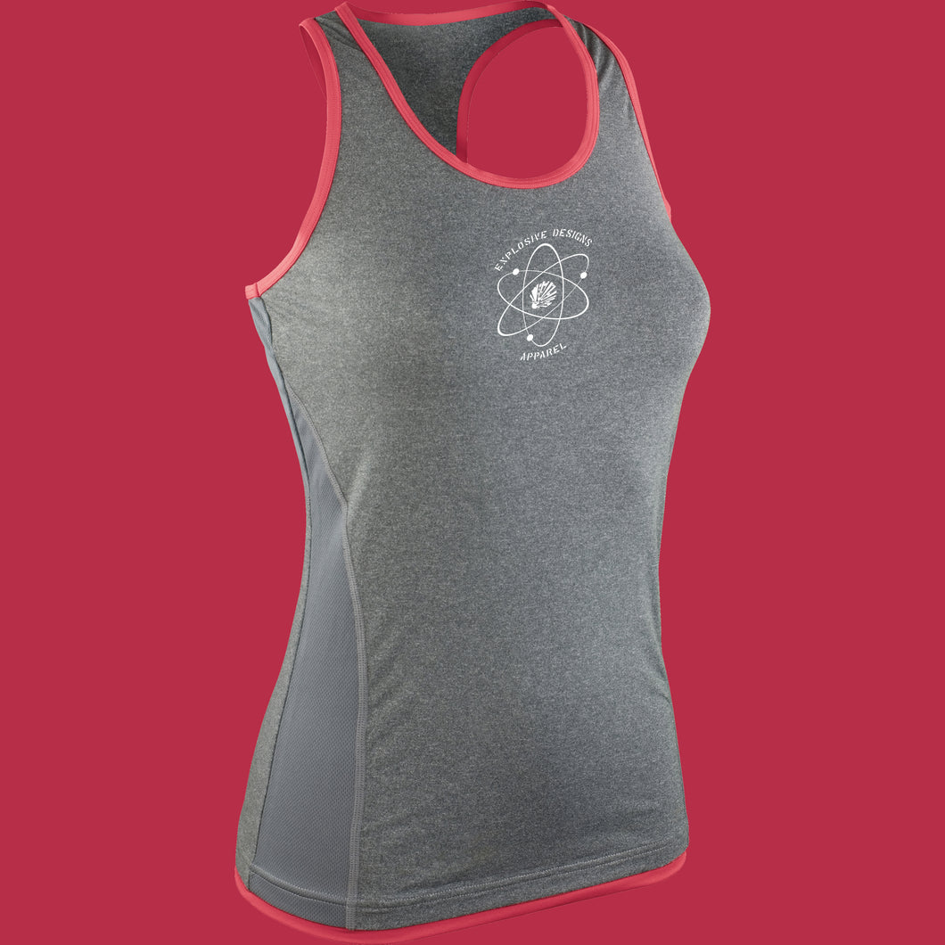 Womens Stringer Back Marl Vest
