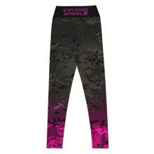 Load image into Gallery viewer, Yoga Leggings Black Multicam/Pink
