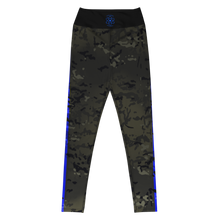 Load image into Gallery viewer, Yoga Leggings Thin Blue Line

