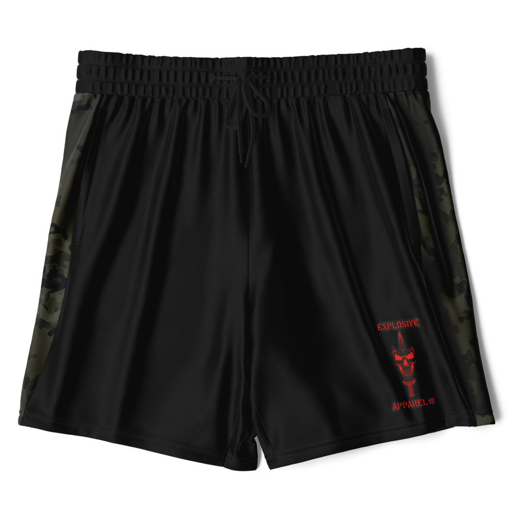 Athletic Technical Shorts - Black & Black Multicam